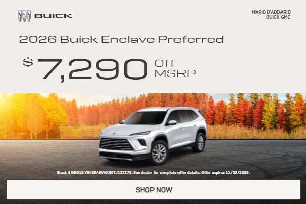 2026 Buick Enclave Preferred $7,290 Off MSRP